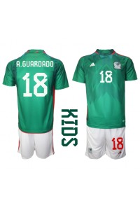 Mexico Andres Guardado #18 Babyklær Hjemme Fotballdrakt til barn VM 2022 Korte ermer (+ Korte bukser)